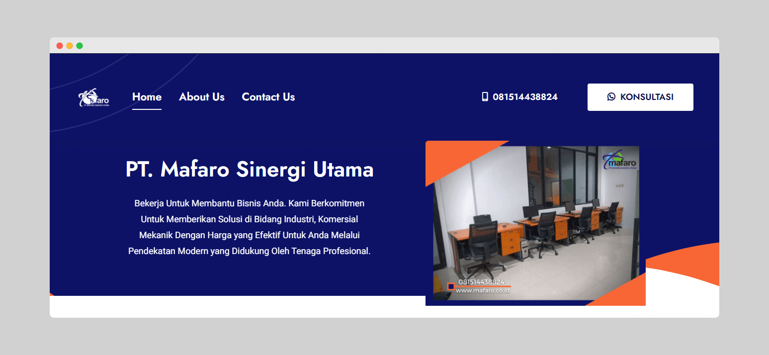 Website Klien Mafaro